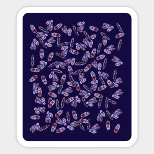 Purple Crystals Sticker